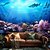 abordables Tapiz de Playa Oceánica-Tapiz Colgante de Peces de Océano Paisaje Arte de Pared Tapiz Grande Decoración Mural Fotografía Fondo Manta Cortina Decoración para Hogar Dormitorio Sala de Estar