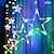 preiswerte Osterlichter-Ramadan-Festlicht mit Fernbedienung, 3,5 m, 120 LEDs, Stern-Mond-Vorhanglicht, 8 Modi, Hochzeit, Geburtstagsfeier, wasserdichtes Zelt im Freien, Schlafzimmer, Wohnzimmer, Balkon, Garten, dekoratives