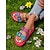 billige Damesko-USA 250-års jubilæum Kvinders Farverige Sommerfuglesandaler med Justerbar Spænde – Livlige Sommer Slip-On Sandaler til Strand Ferie  Casual Wear