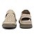 billige Utendørs sandaler-beige slip-on sandaler for menn med perforert design og polstret såle for uformelle gåturer og strandklær