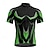 abordables Maillots pour hommes-Homme Maillot de cyclisme Géométrique Manche Courte Cyclisme T-shirt Maillot avec 3 poches arrière VTT Vélo tout terrain Séchage Rapide Design Anatomique Évacuation de l'Humidité Respirant Des sports
