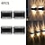cheap Outdoor Wall Lights-4 Pcs LED Solar Outdoor Wall Lights Fence Light Up and Down Lighting Wall Lamp Outdoor Waterproof Garden Courtyard Landscape Atmosphere Decorative Lights