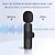 levne Mikrofony-Mini mic bezdrátový mikrofon pro iphone, ipad, android klopový mikrofon pro nahrávání videa s usb-c  &amp; osvětlení