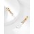 abordables Mariages &amp; Événements-Femme Blanc Boucles d&#039;Oreille Géométrique Content mode simple Des boucles d&#039;oreilles Bijoux Doré Pour Vacances Festival 1 paire
