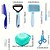 cheap Dog Grooming Supplies-7pcs/set Cat And Dog Brush Grooming Set Pet Self Cleaning Brush With Pet Nail Clipper And File Flea Dog Comb Pet Bath Brush Pet Finger Toothbrush