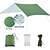 abordables Protection Solaire-un morceau de auvent carré multifonctionnel extérieur, auvent de plage de protection solaire, parasol, tapis de sol argenté clair
