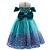 billige Pigens Halloween kostumer-boguge 2026 børnepigekjole cosplaykjole prinsessekjole farveblok blomst ærmeløs performancefest cosplay kostumer mesh patchwork yndig kostume sød blonde midi festkjole sommer forår