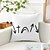 voordelige Vakantie kussensloop-Paas Jezus Decoratieve Gooi Kussenshoes 1PC Zacht Vierkant Bank Kussenhoes Kussenhoes voor Slaapkamer Woonkamer Bank Stoel Zwart Blauw