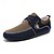 cheap Casual Lace-Up Shoes-Men's Navy Blue Nylon Casual Shoes with Textured Fabric and Lace Detailing - Ideal for Everyday Comfort