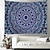 economico Arazzo Mandala-Arazzo Mandala Bohemien Appeso Arte da Parete Grande Arazzo Murale Decorazione Fotografica Sfondo Coperta Tenda Casa Decorazione Camera da Letto Soggiorno Blu