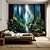 preiswerte Waldteppich-Landschaft Wald Schmetterlinge Hängetapisserie Wandkunst Große Wandteppich Wandmalerei Dekor Fotohintergrund Decke Vorhang Wohn Schlafraum Wohnzimmerdekoration