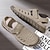 billige Utendørs sandaler-beige slip-on sandaler for menn med perforert design og polstret såle for uformelle gåturer og strandklær
