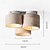economico Modello a cerchio-3 luci 24 cm Design Circolare/Tondo Forme Geometriche Luci da Soffitto Pietra Stile Artistico Stile Vintage Classico Artistico Ispirato alla Natura 110-120V 220-240V