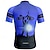 abordables Maillots pour hommes-Homme Maillot de cyclisme Lettres &amp; Chiffres Manche Courte Cyclisme T-shirt Maillot avec 3 poches arrière VTT Vélo tout terrain Séchage Rapide Design Anatomique Évacuation de l&#039;Humidité Respirant Des