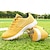 preiswerte Herren Golfschuhe-Herren Sneaker Golfschuhe Mikrofaser Wasserdicht Bequem Rutschfest Schnürung Schwarz / weiss Gelb Blau
