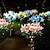 abordables Éclairage au sol-Lot de 2 lampes solaires d&#039;extérieur à LED, simulation de lys, insertion au sol, 7 têtes de fleurs, 42 perles, pour cour, jardin, pelouse, chemin, festival, mariage, fête, atmosphère, décoration