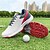 cheap Men's Golf Shoes-Men's Stylish Red, White &amp; Gray Golf Shoes, Advanced Grip Sole, Perfect for Competitive Golfing
