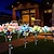 abordables Éclairage au sol-Lot de 2 lampes solaires d&#039;extérieur à LED, simulation de lys, insertion au sol, 7 têtes de fleurs, 42 perles, pour cour, jardin, pelouse, chemin, festival, mariage, fête, atmosphère, décoration
