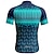 abordables Maillots pour hommes-Homme Maillot de cyclisme Géométrique Manche Courte Cyclisme T-shirt Maillot avec 3 poches arrière VTT Vélo tout terrain Séchage Rapide Design Anatomique Évacuation de l'Humidité Respirant Des sports