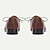 abordables Zapatos de Vestir Clásicos-Zapatos oxford de cuero genuino color canela para hombre: zapatos de vestir con cordones y estampado de cocodrilo vintage para Kentucky Derby y ocasiones especiales
