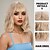 abordables Perruques Synthétiques Sans Bonnet-Perruque Synthétique Ondulé Tissage bouclé Coupe Asymétrique Coupe Droite Fabriqué à la machine Perruque 14 pouces A1 Cheveux Synthétiques Femme Classique Confortable Dégradé de Couleur Marron clair