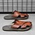 abordables Sandalias casuales-Sandalias de exterior de piel sintética para hombre con suela resistente y diseño transpirable: calzado cómodo para senderismo y uso informal.