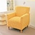 billige Futon sofa cover.-lenestoltrekk badekar stol slipcover t-formet jacquard til stue soverom kontor elastisk enkelt sofatrekk hjem bardisk