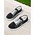 cheap Women&#039;s Sneakers-Women&#039;s White Flexible Canvas Sneakers – Lightweight Foldable Lace-Up Shoes for Travel, walking and Casual wear