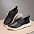 billige Herresneakers-mænds marineblå læder oxford sko – klassiske snøresko til forretning og formelle begivenheder