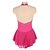 abordables Robes de Patinage Artistique-Robe de patinage artistique Femmes Fille Patinage Robe Rose rouge Patchwork Dos Nu Maille Spandex Élastique Entraînement Pratique Professionnel Tenue de Patinage Chaleur Thermique cristal pailleté
