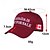 preiswerte Baseballkappe für Herren-Herren Baseballkappe Sonnenhut Trucker-Kappe Schwarz Wein Poly / Baumwollmischung Bestickt Mode Lässig Täglich Wochenende Flagge Charakter &amp; Slogan Verstellbar Sonnenschutz Atmungsaktiv