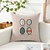voordelige Vakantie kussensloop-Paas Eieren Decoratieve Gooi Kussenshoes 1PC Zacht Vierkant Bank Kussenhoes Kussenhoes voor Slaapkamer Woonkamer Bank Stoel Zwart Blauw Groen