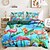economico 100% cotone-Set di copripiumino floreale 100% cotone biancheria da letto morbida e traspirante con fiori tropicali copripiumino leggero e resistente comodo per tutte le stagioni facile da mantenere