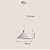 billiga Trumma &amp; Kegel Design-28 cm Lyktdesign Hängande lampor Metall Målade ytor LED Modern 110-120V 220-240V