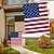 billige 250-års jubilæum-4. juli Dørdekorationer Dørbetræk og patriotisk haveflag Amerikansk indendørs/udendørs patiohave uafhængighedsdag