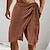 economico Classico-Per uomo Shorts Shorts di Lino Pantaloncini Estivi Shorts da Spiaggia Coulisse Elastico in vita Semplice Comodità Traspirante Lunghezza al ginocchio All&#039;aperto Quotidiano Spiaggia Moda Hawaiano