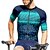 abordables Maillots pour hommes-Homme Maillot de cyclisme Géométrique Manche Courte Cyclisme T-shirt Maillot avec 3 poches arrière VTT Vélo tout terrain Séchage Rapide Design Anatomique Évacuation de l'Humidité Respirant Des sports