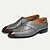 abordables Mocassins en cuir de qualité supérieure-mocassins en cuir faits main pour hommes - chaussures habillées à enfiler à brides croisées grises pour le derby du Kentucky, les événements professionnels et formels