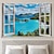 economico Arazzo della Spiaggia Oceanica-Tappeto appeso finestra oceano vista arte da parete grande murale decorativo fotografia sfondo coperta tenda decorazione per casa camera da letto soggiorno