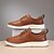 billige Herresneakers-mænds marineblå læder oxford sko – klassiske snøresko til forretning og formelle begivenheder