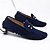 billiga Slip-ons och loafers till herrar-vinröd mocka loafers för män – slip-on körmockasiner med metallaccent för vardags- och affärskläder