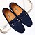 billiga Slip-ons och loafers till herrar-vinröd mocka loafers för män – slip-on körmockasiner med metallaccent för vardags- och affärskläder