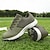 preiswerte Herren Golfschuhe-Herren Sneaker Golfschuhe Mikrofaser Wasserdicht Bequem Rutschfest Schnürung Schwarz / weiss Gelb Blau