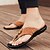 cheap Vacation Sandals-Men&#039;s Contemporary Tan Faux Leather Flip-Flops with Dual Cut-Outs and Adjustable Straps - Versatile Footwear for Everyday Comfort