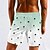 billiga Tropiska växter och blommor-Herr Kokosnötsträd Gradientfärg Fodrade shorts 2 i 1 simshorts Badshorts Medium Midja Hawaiisk Standkläder Sidfickor Med kompressionsfoder Elastisk dragsko i midjan Designer Kläder