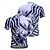 abordables Maillots pour hommes-Homme Maillot de cyclisme Géométrique Manche Courte Cyclisme T-shirt Maillot avec 3 poches arrière VTT Vélo tout terrain Séchage Rapide Design Anatomique Évacuation de l'Humidité Respirant Des sports