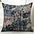 baratos estilo abstrato-Capa Decorativa de Almofadas Abstrata Vintage 1PC Capa de Almofada Quadrada Macia para Quarto Sala de Estar Sofá Cadeira