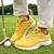 preiswerte Herren Golfschuhe-Herren Sneaker Golfschuhe Mikrofaser Wasserdicht Bequem Rutschfest Schnürung Schwarz / weiss Gelb Blau