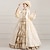 abordables Robes-ancien Rococo Renaissance Maxi Robe Normal Juliette Princesse Reine Elizabeth Plissé Volanté Princesse Col carré Déguisement Femmes Halloween Carnaval Mascarade Soirée Halloween Performance Adultes