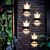 cheap Outdoor Wall Lights-4 Pcs LED Solar Outdoor Wall Lights Fence Light Up and Down Lighting Wall Lamp Outdoor Waterproof Garden Courtyard Landscape Atmosphere Decorative Lights